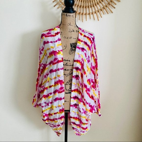 Anthropologie Dip-Dyed Cocoon Kimono - Picture 3 of 11
